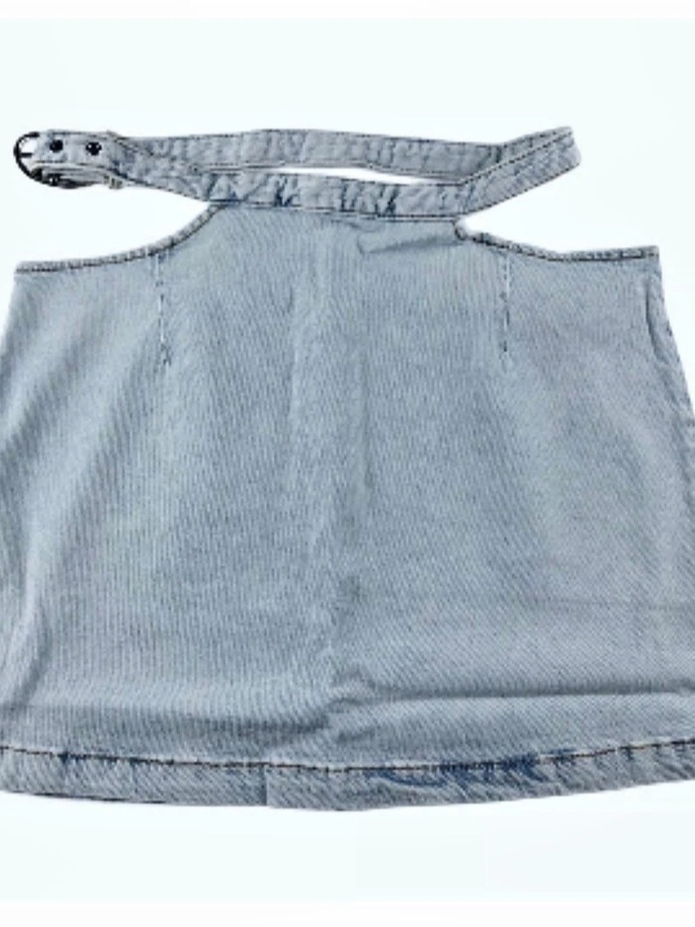 WeWoreWhat denim cutout skirt